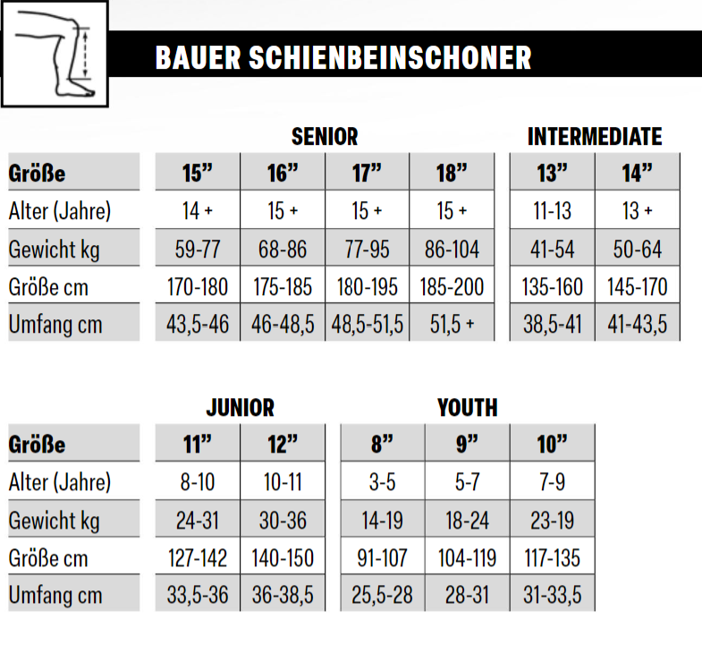 Bauer Supreme 2S Pro Schienbeinschoner YTH