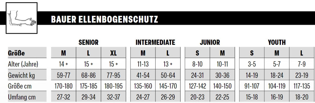 Bauer Vapor 3X Ellbogenschoner INT