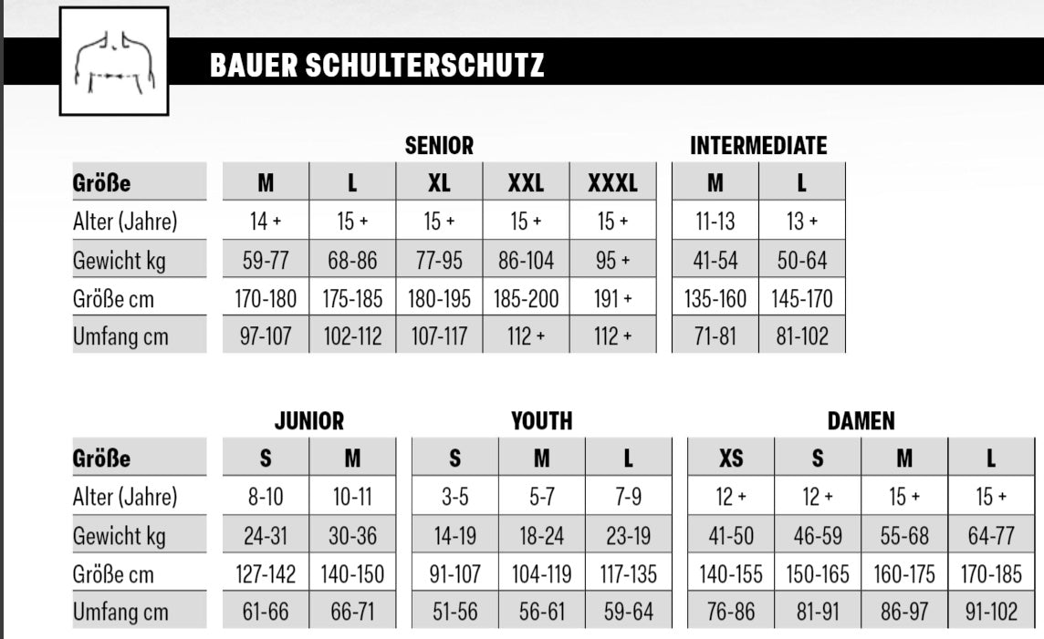 Bauer Pro Series Schulterschutz SR